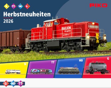PIKO Herbstneuheiten 2026 sind am 18. September 2026 bekannt gegeben worden. 