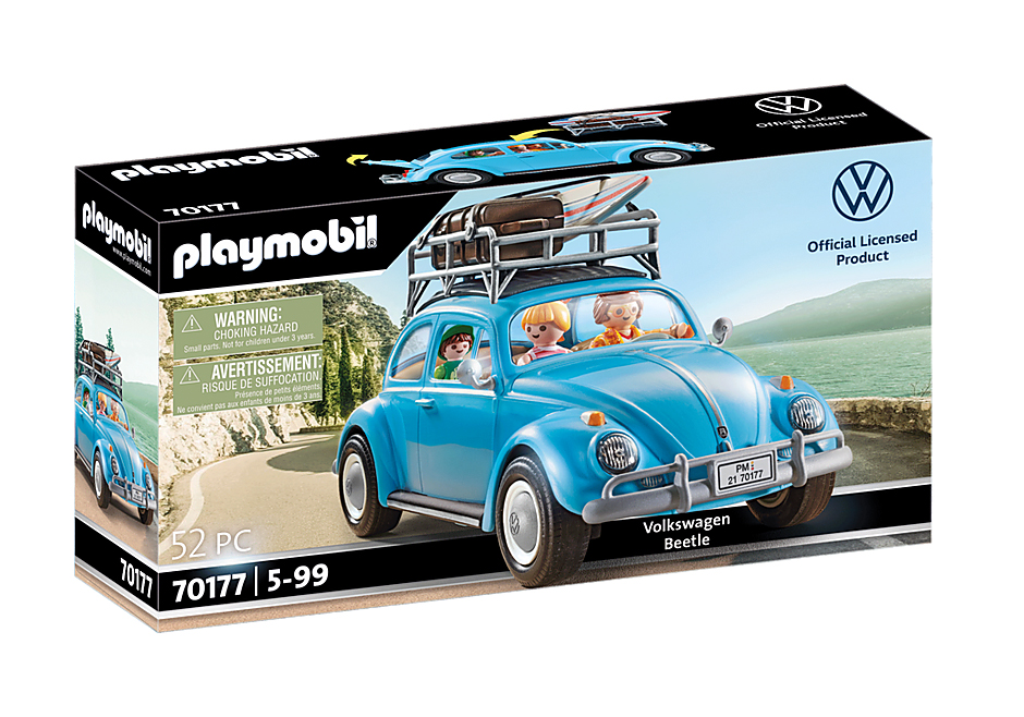 So sieht das offiziell lizensierte Produkt - Volkswagen Kfer (Beetle) von playmobil mit der Artikelnummer 70177 aus. Ab 5 Jahren geeignet! 