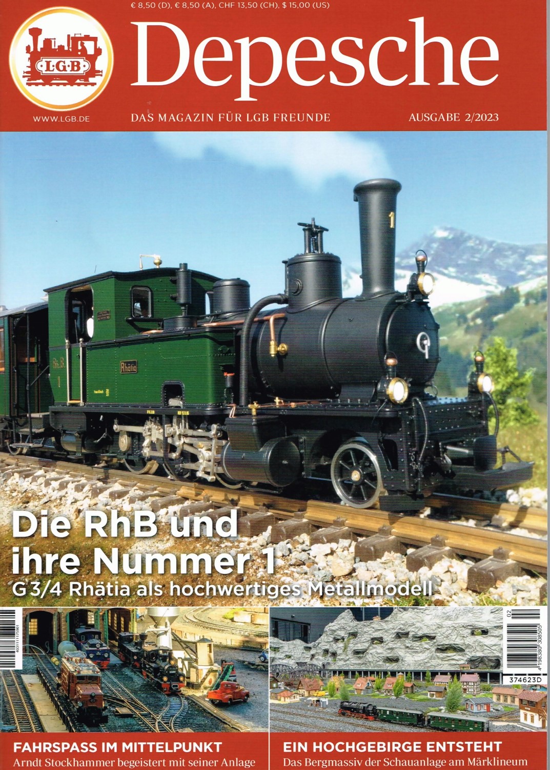 LGB Depesche 2023 - ausgeliefert. Bericht über die Ge 4/6 353 und das Jubiläum der Pinzgauer Lokalbahn in Österreich  
