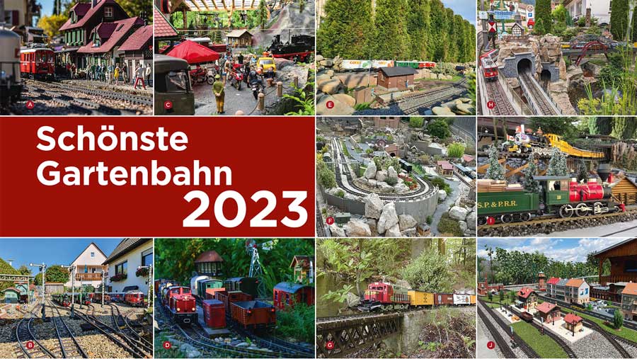 Das Hauptaugenmerk der Ausgabe 4 sind die 10 Wahlvorschläge für die schönste Gartenbahn 2023. Hier gibt es dann auf der LGB Clubseite eine Abstimmung. Bei dieser kann jeder einmalig mit E-Mail Adresse teilnehmen. 