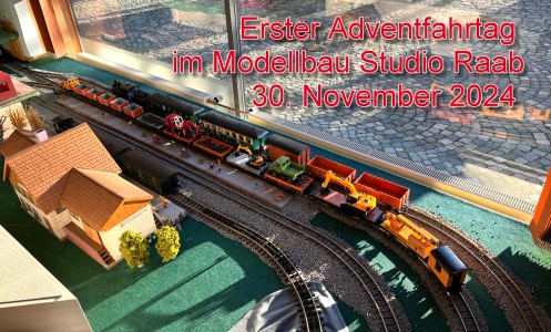 Erster Adventfahrtag im Modellbaustudio Raab in Kronach! 