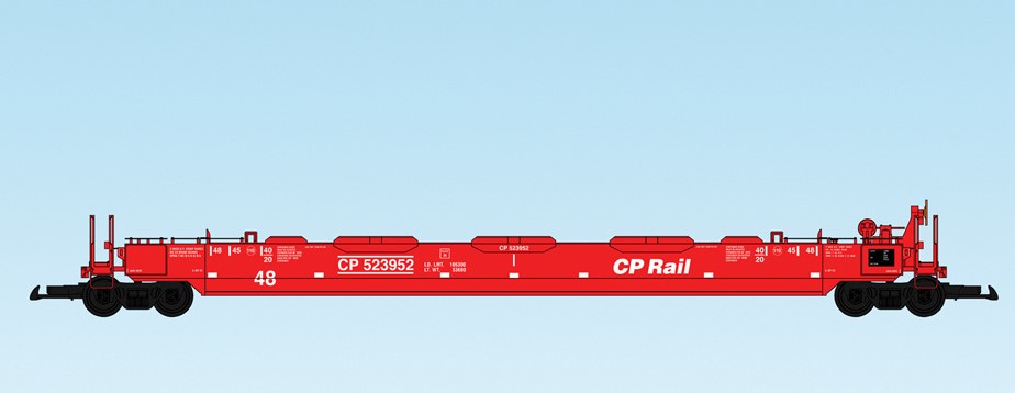 USA Trains : Art. Nr. 17121- Intermodal Containerwagen Canadian Pacific CP Rail - rot 