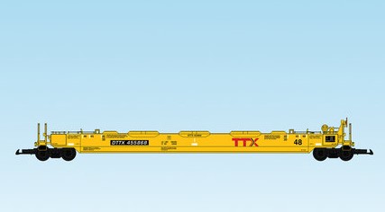USA Trains : Art. Nr. 17144 - Intermodal Containerwagen TTX rotes Logo