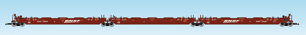 USA TRAINS Intermodal Containerwagen 3er Einheit BNSF Speed Logo (ohne Container) Art. Nr. USA Trains R 17164