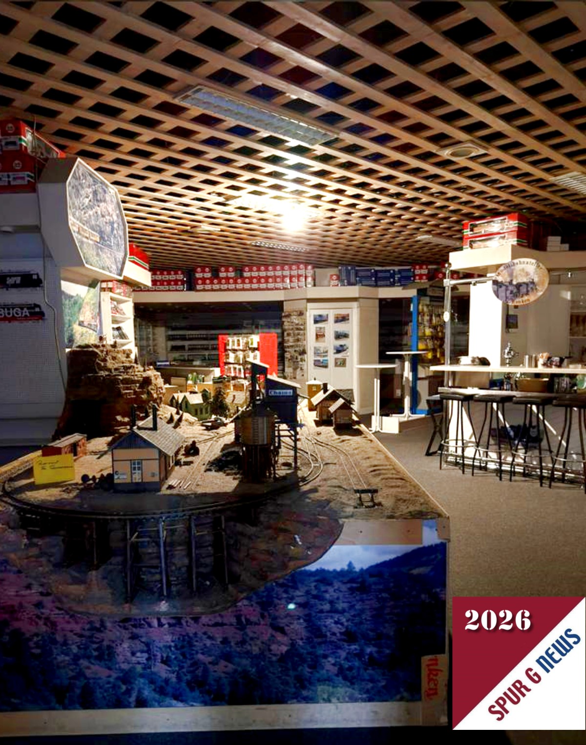 Das war das letzte Fest im Oktober in Essen-Steele im Modellbahn-Atelier Renken. Nochmal ein Blick in den Laden ohne die Besucher, so um 18:30 Uhr am 17.10.2026.
