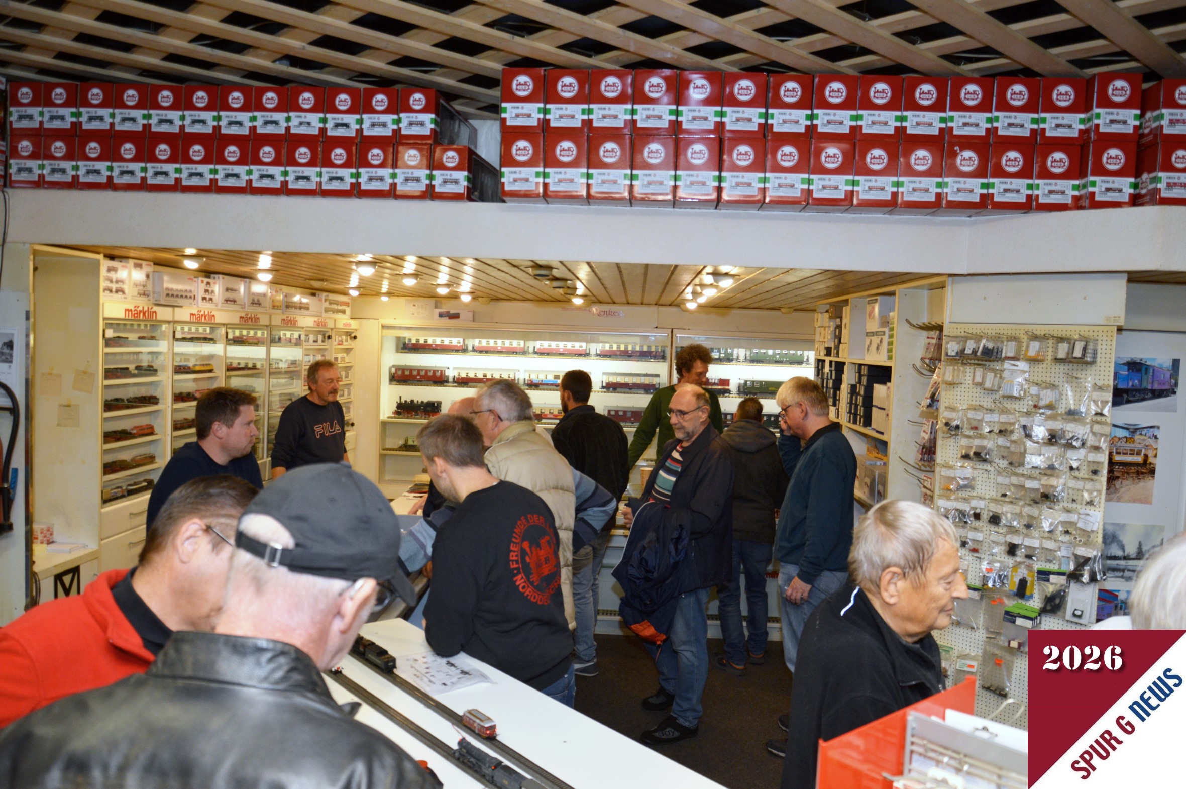 Viele Gäste sind zum Fest im Oktober ins Modellbahn-Atelier Renken nach Essen-Steele gekommen.