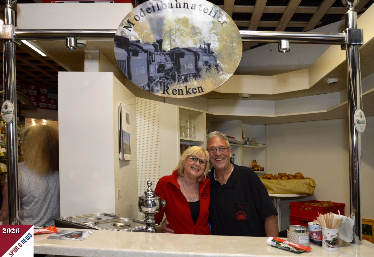Renate und Joerg, das Traumpaar an der Theke. Zuständig für Kaffee, Getränke, Leberkäse mit Semmeln. War echt schön.