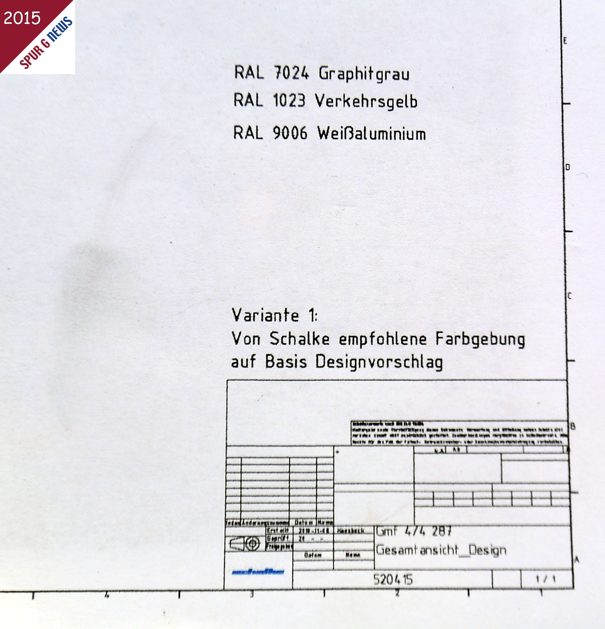 Bild rechts zeigt den Ausschnitt aus dem Basis Designvorschlag fr die Farbgebung der vier Lokomotiven Nr. 23401, 23402, 23403 und 23404 fr die RhB. 