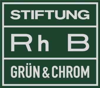 LOGO der Stiftung Rh B - Grün & Chrom
