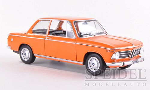 BMW 1600 ti, orange, Baujahr 1968 - Modellauto im Mastab 1:24 von WhiteBox