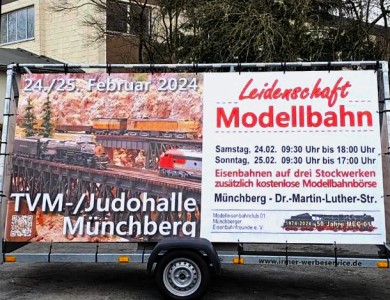 MEC-Münchberg/Oberfranken - Ausstellung am 24. und 25. Februar 2024 mit Modellbahnbörse