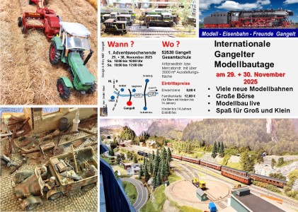 neuer Termineintrag 2025 - Gangelter Modellbautage