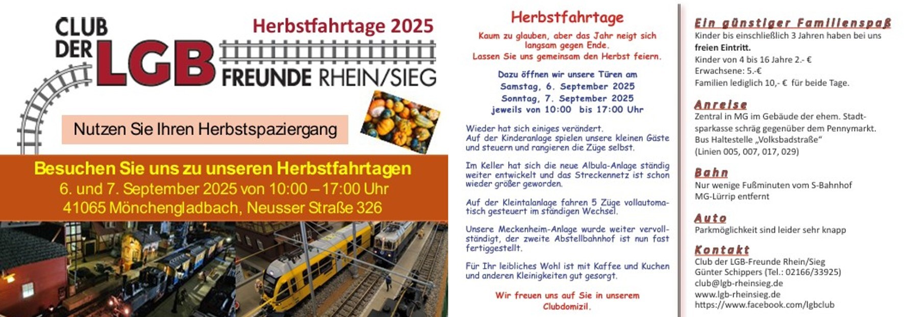 Download LGB Rhein Sieg - Herbstfahrtage