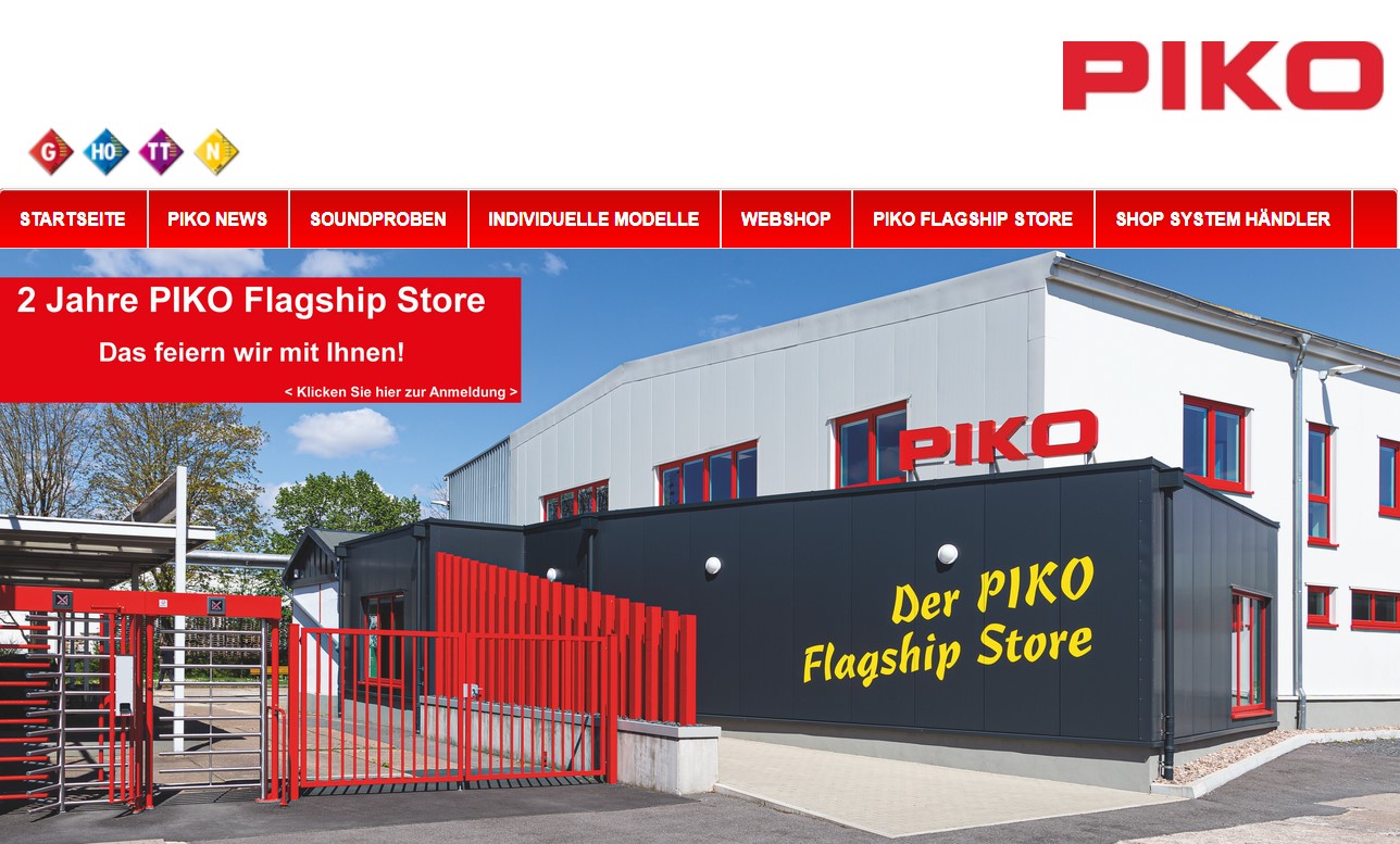 2 Jahre PIKO Flagship Store - Termin 10. Mai 2025. Einfach auf das Bild klicken und zur Anmeldung gelangen! 