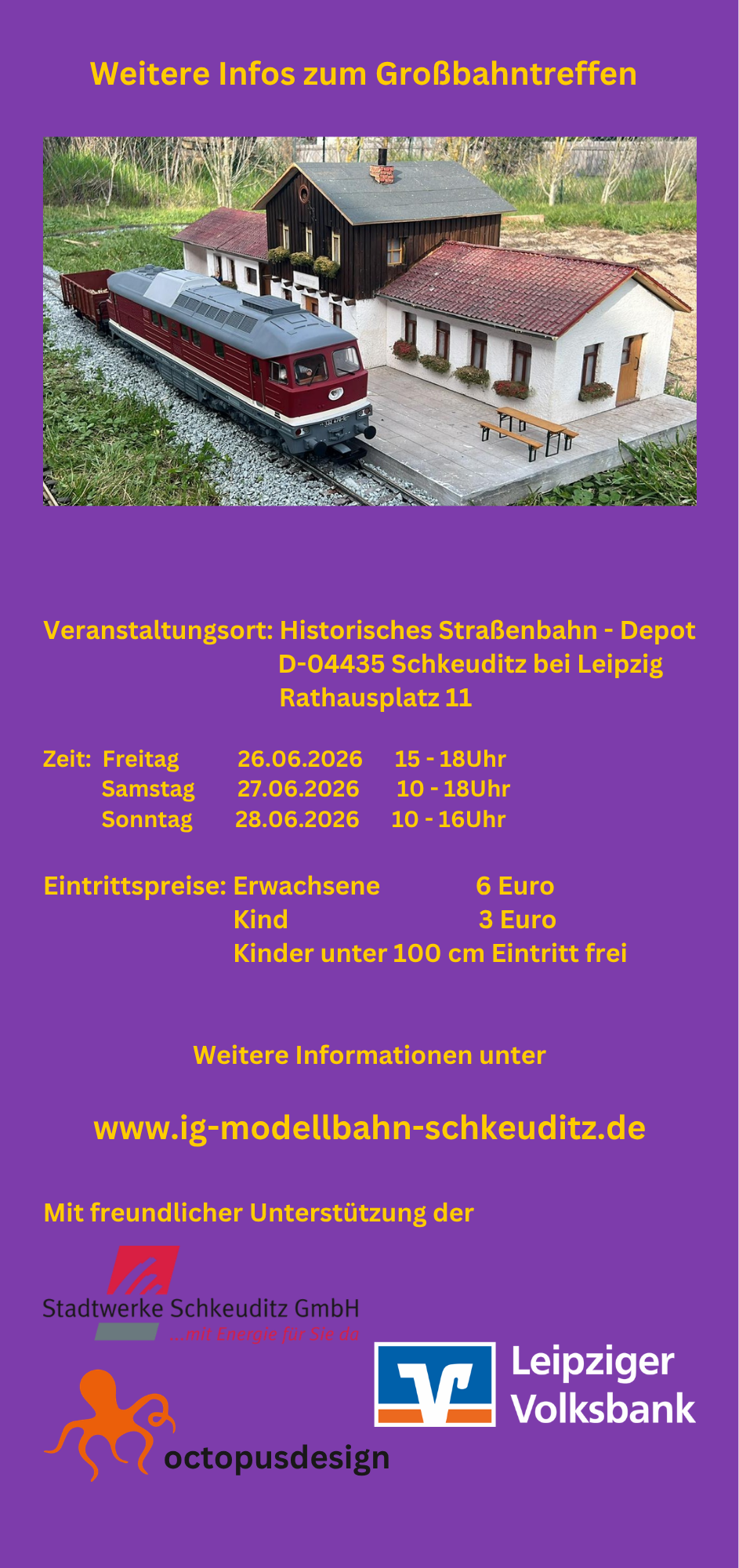 Von Freitag,  26. Juni 2026 bis Sonntag, 28. Juni 2026 sind Zoe und Christian Kopp mit Ihren Figuren auf der Ausstellung in Schkeuditz pers�nlich anwesend! 