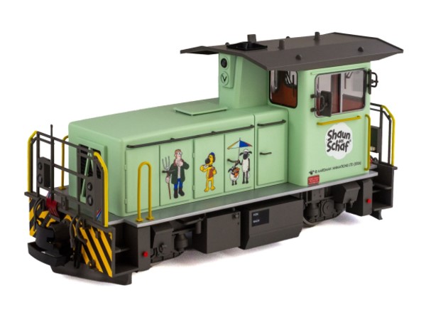 Unter der Artikelnummer 2050562 ist die Diesellokomotive als Sonderedition "Shaun das Schaf" bestellbar.