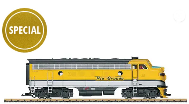 Wir haben uns den Artikel LGB #20578, Denver and Rio Grande Western F7A Diesel Locomotive mit Sound herausgesucht. 